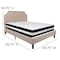 Flash Furniture Brighton Queen Platform Bed Set, Beige SL-BM-3-GG - alternate 2